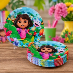 Dora The Explorer Dinner Plates - 8 PK